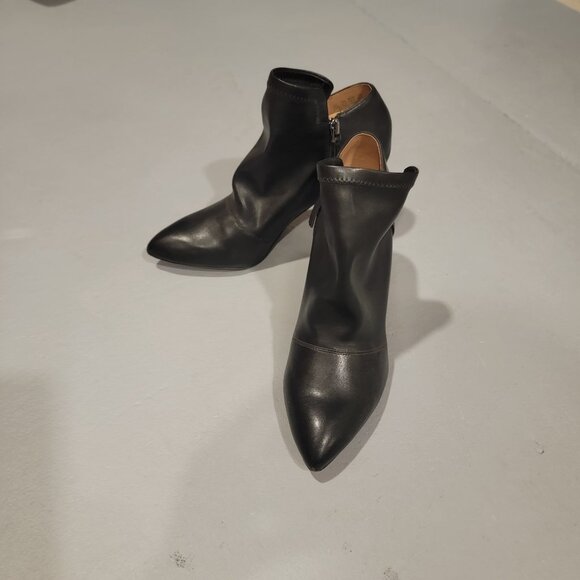 Franco Sarto Shoes - Franco Sarto Black Bootie: Leather, 3.5" Heel, 8.5M Excellent Condition!